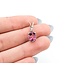 Pendant Drop .03ct Round Diamond 2.0ct Pink Topaz 10kw 19x7mm 1.4g 225070122