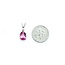 Pendant Drop .03ct Round Diamond 2.0ct Pink Topaz 10kw 19x7mm 1.4g 225070122