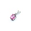 Pendant Drop .03ct Round Diamond 2.0ct Pink Topaz 10kw 19x7mm 1.4g 225070122