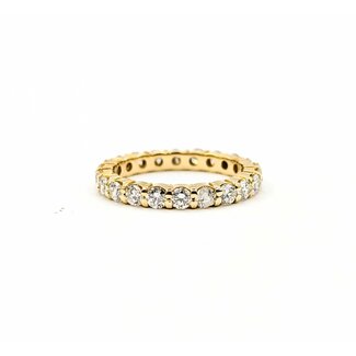 Ring Eternity 1.50ctw Round Diamonds 14ky Sz6.5 3.3g 225070098
