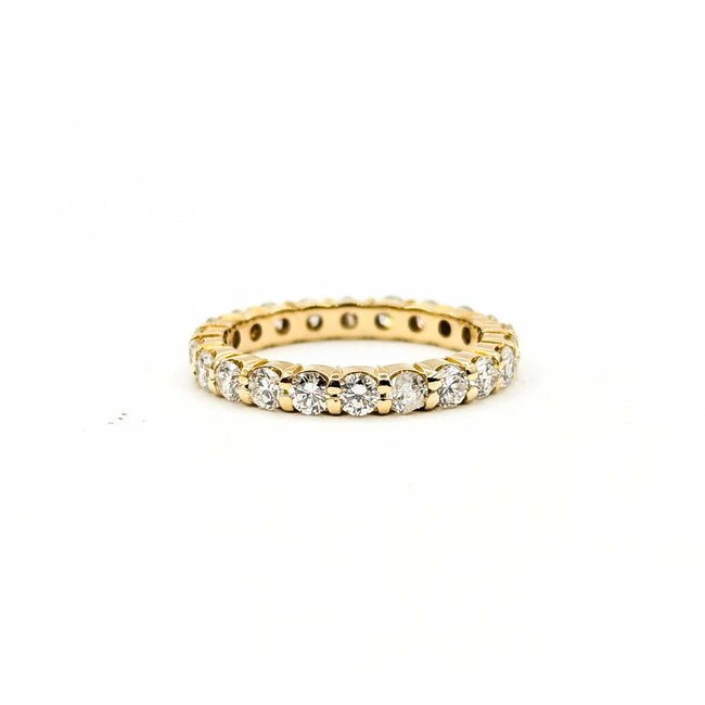 Ring Eternity 1.50ctw Round Diamonds 14ky Sz6.5 3.3g 225070098