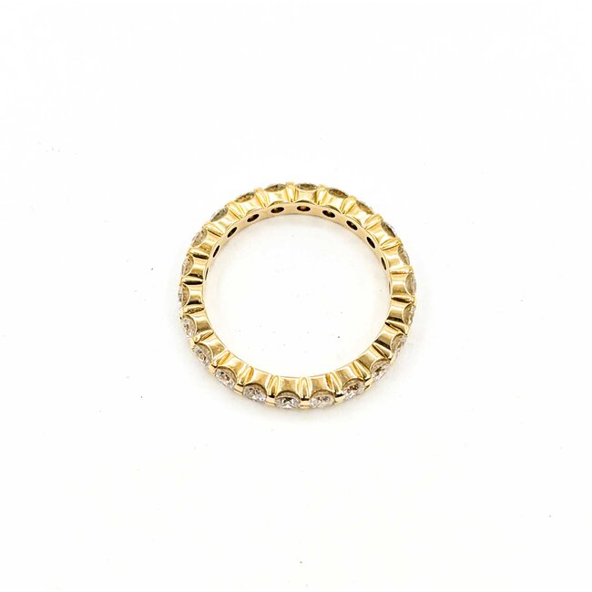 Ring Eternity 1.50ctw Round Diamonds 14ky Sz6.5 3.3g 225070098