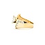 Ring Burnished .77ct Pear Diamond .42ctw Diamonds 14ky Sz5 5.8g 225080009