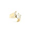 Ring Burnished .77ct Pear Diamond .42ctw Diamonds 14ky Sz5 5.8g 225080009