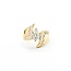 Ring Burnished .77ct Pear Diamond .42ctw Diamonds 14ky Sz5 5.8g 225080009