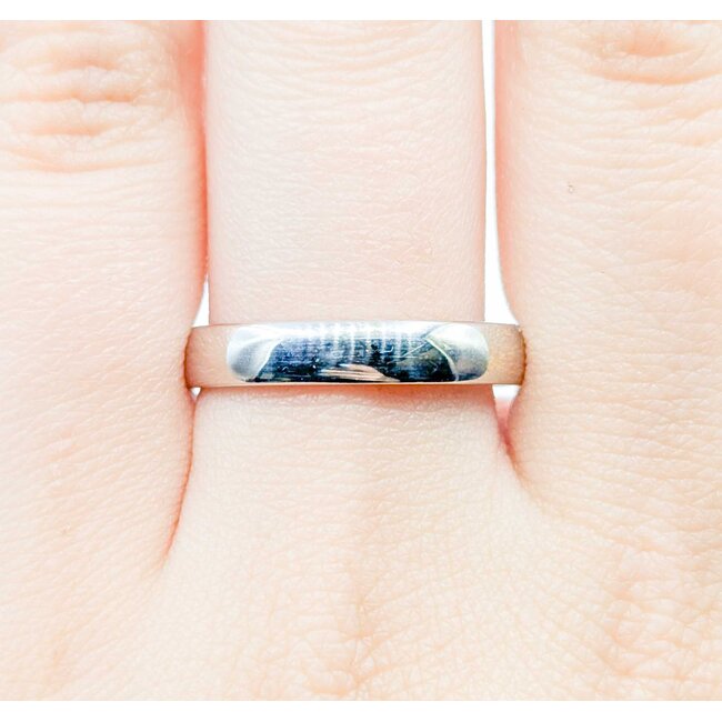 Ring Polished 14kw 4mm Sz10 6.5g 125062028