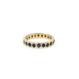 Ring Eternity 1.50ctw Sapphire 18ky Sz5.5 3.1g 225080012