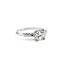 Ring Mid Century 1.04ct Round Diamond .12ctw Diamonds Platinum Sz8 3.5g 225080007