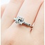 Ring Mid Century 1.04ct Round Diamond .12ctw Diamonds Platinum Sz8 3.5g 225080007
