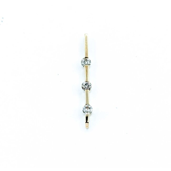 Pendant 3 Stone .20ctw Round Diamond 14ky 25x2.5mm 1.1g 225080013