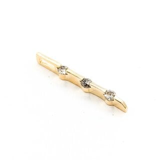 Pendant 3 Stone .20ctw Round Diamond 14ky 25x2.5mm 1.1g 225080013