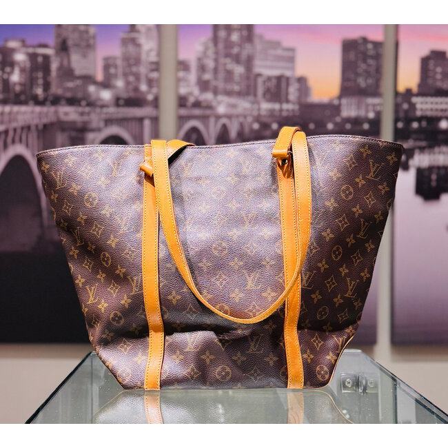 Handbag Louis Vuitton Shopping Sac Monogram 125085026