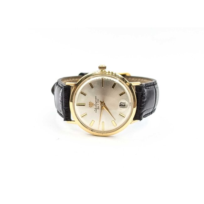 Watch Jules Jurgensen 1960's 34mm 18ky Leather Strap Watch Only 225086607