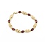 Bracelet Vintage Style .03ctw Round Diamonds 6.40ctw Garnet 10ky 7" 7.5g 225070133