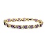 Bracelet Hearts .04ctw Round Diamonds 4.00ctw Amethyst 10ky 7" 8.2g 225070132