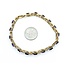 Bracelet Hearts .04ctw Round Diamonds 4.00ctw Amethyst 10ky 7" 8.2g 225070132