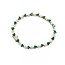 Bracelet Link 1.52ctw Round Diamonds 3.60ctw Emerald 14ky 7.75" 12.4g 225070130