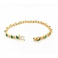Bracelet Link 1.52ctw Round Diamonds 3.60ctw Emerald 14ky 7.75" 12.4g 225070130