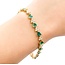 Bracelet Link 1.52ctw Round Diamonds 3.60ctw Emerald 14ky 7.75" 12.4g 225070130