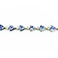 Bracelet Link 1.06ctw Round Diamonds 9.18ctw Tanzanite 14ky 7" 12.5g 225070131