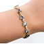 Bracelet Link 1.06ctw Round Diamonds 9.18ctw Tanzanite 14ky 7" 12.5g 225070131