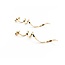 Earrings Swirls 14ky 61x8mm 2.7g 225070043