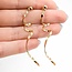 Earrings Swirls 14ky 61x8mm 2.7g 225070043