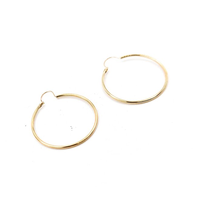 Earrings Hoops 14ky 29x1.25mm 1.5g 225070042
