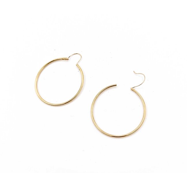 Earrings Hoops 14ky 29x1.25mm 1.5g 225070042