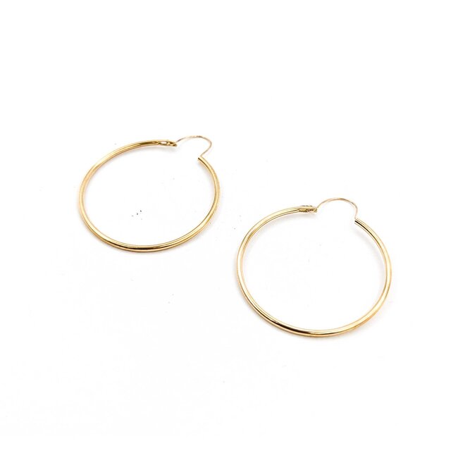 Earrings Hoops 14ky 29x1.25mm 1.5g 225070042