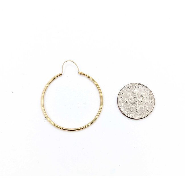 Earrings Hoops 14ky 29x1.25mm 1.5g 225070042