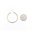 Earrings Hoops 14ky 29x1.25mm 1.5g 225070042