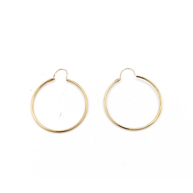 Earrings Hoops 14ky 29x1.25mm 1.5g 225070042