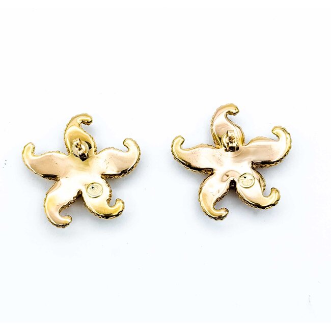 Earrings Star Fish 14ky 31.5mm 5.1g 225070038