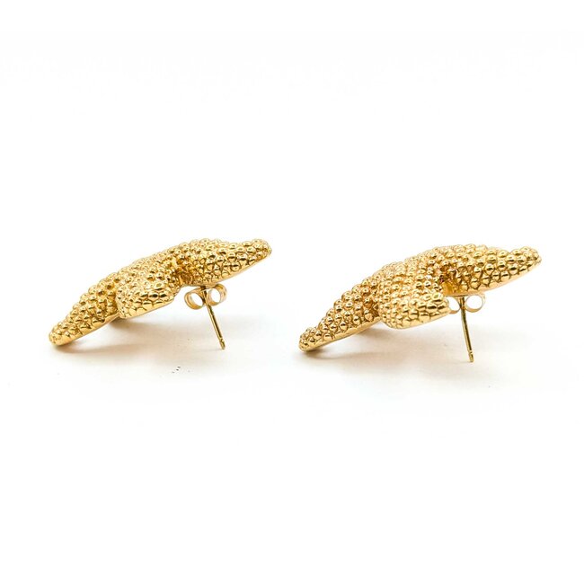 Earrings Star Fish 14ky 31.5mm 5.1g 225070038
