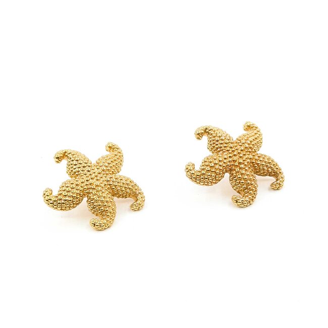 Earrings Star Fish 14ky 31.5mm 5.1g 225070038