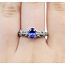 Ring Vintage Style .15ctw Round Diamonds .80ct Tanzanite 14kw Sz7.25 3.5g 225070142