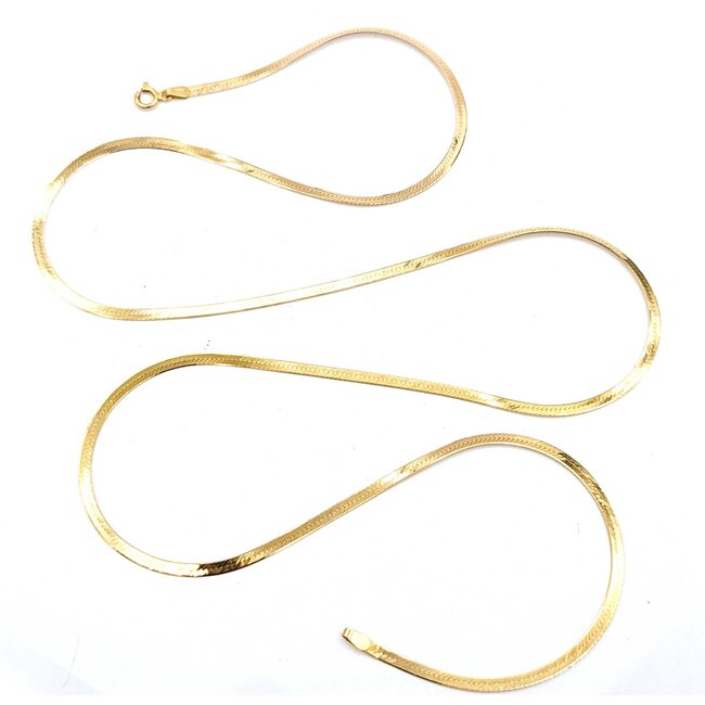 Necklace Herringbone 14ky 2.7mm 30" 7.4g 125082003