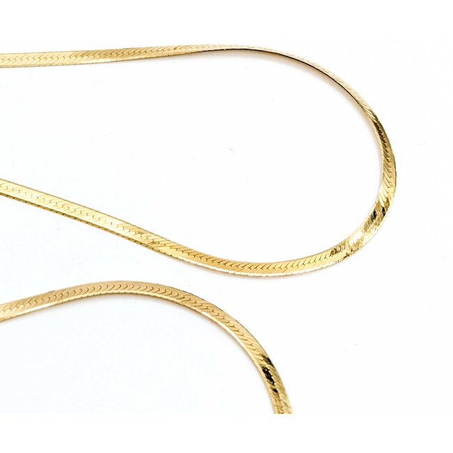 Necklace Herringbone 14ky 2.7mm 30" 7.4g 125082003