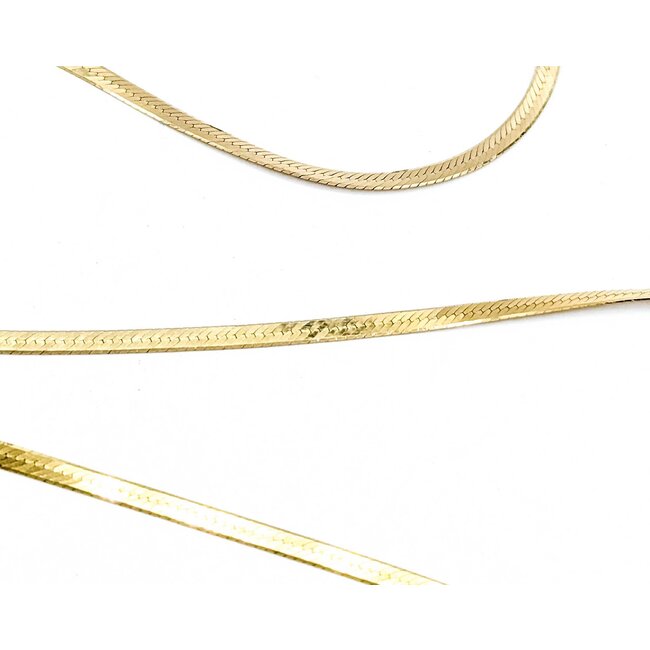 Necklace Herringbone 14ky 2.7mm 30" 7.4g 125082003