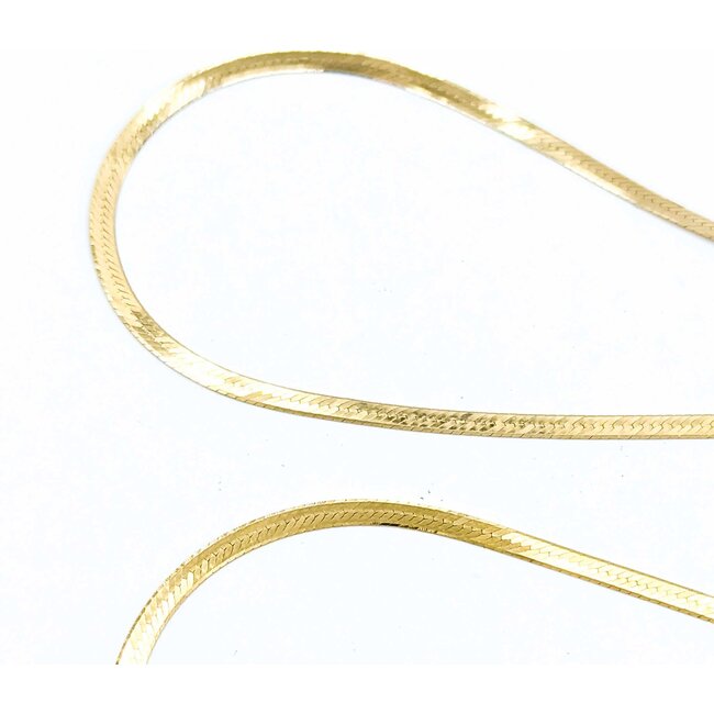 Necklace Herringbone 14ky 2.7mm 30" 7.4g 125082003