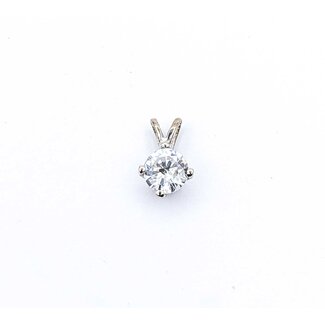 Pendant Solitaire .78ct Round Diamond 14kw .7g 225080008