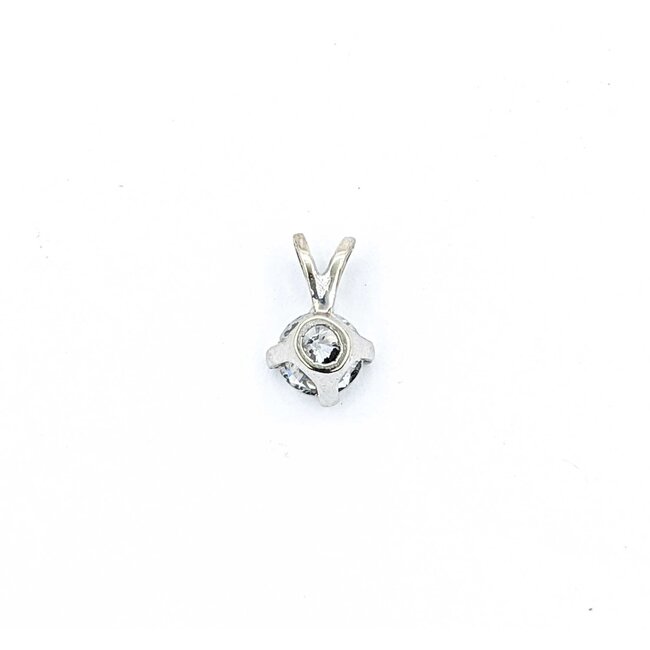 Pendant Solitaire .78ct Round Diamond 14kw .7g 225080008