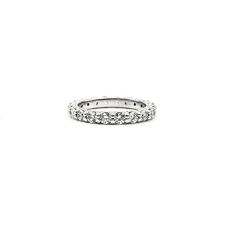 Ring Bridal Eternity 2.00ctw Round Diamonds 14kw sz6.5 2.7mm 124060503
