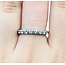 Ring Bridal Eternity 2.00ctw Round Diamonds 14kw sz6.5 2.7mm 124060503