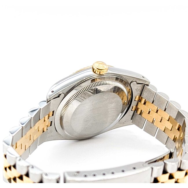 Watch Rolex Oyster Perpetual Datejust 16233 Yr 1989 AM Diamond Dial 36mm Stainless Steel & 18kt Yellow Gold 7.5" Box & Card 125076004