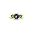 Ring .75ct Purple Amethyst .50ctw Green Tsavorite Garnet 14ky Sz5.5 5.1g 225080042