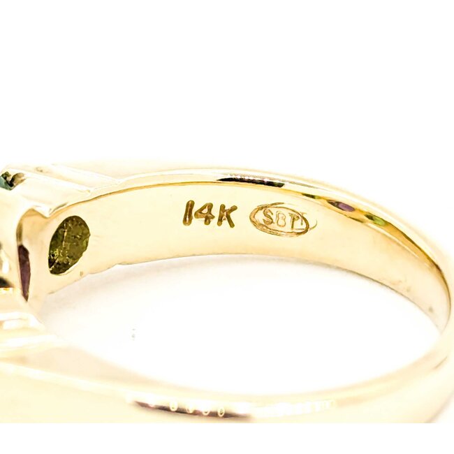 Ring .75ct Purple Amethyst .50ctw Green Tsavorite Garnet 14ky Sz5.5 5.1g 225080042