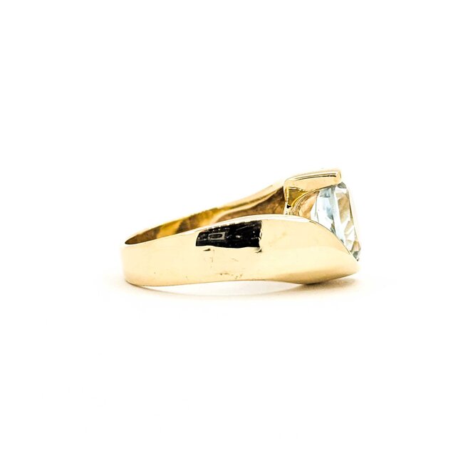 Ring 1.75ct Aquamarine 14ky Sz5.5 6.3g 225080043