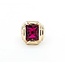 Ring Red Synthetic Stone 10ky Sz6.5 6.5g 225080050